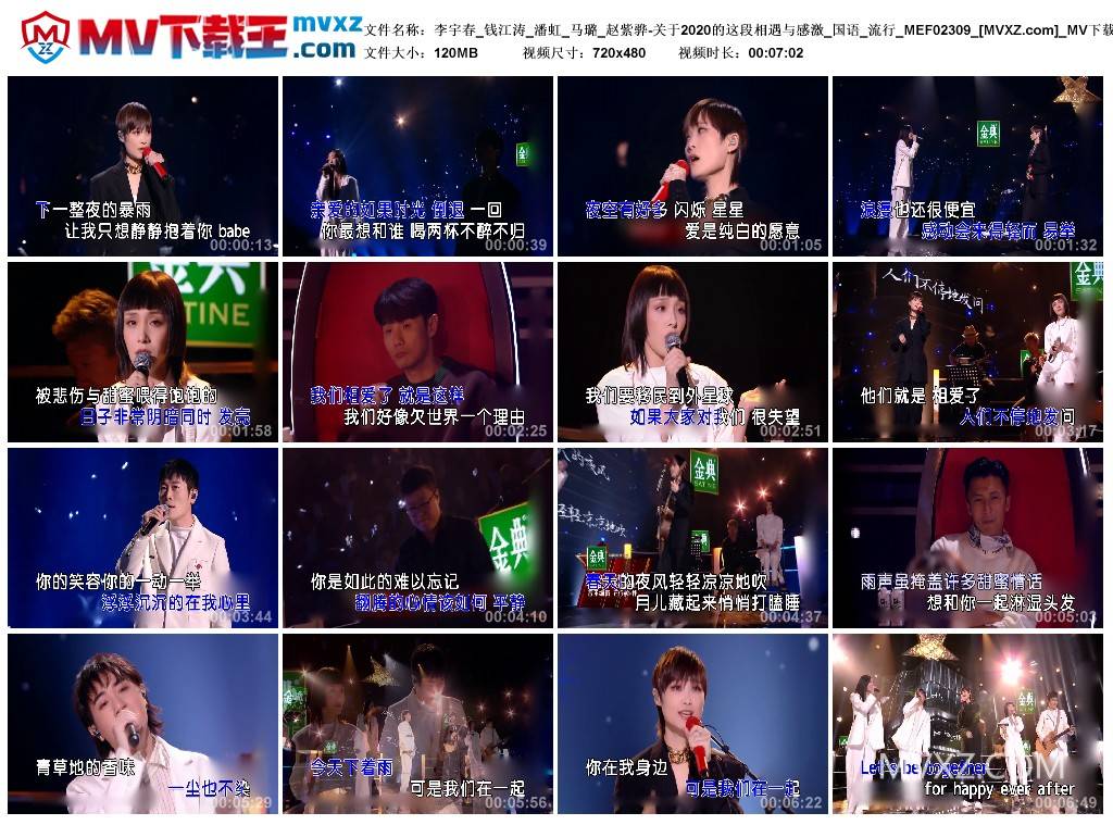 李宇春_钱江涛_潘虹_马璐_赵紫骅-关于2020的这段相遇与感激_国语_流行_MEF02309